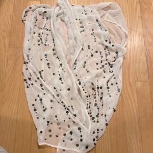 NWT Sheer sequin vest